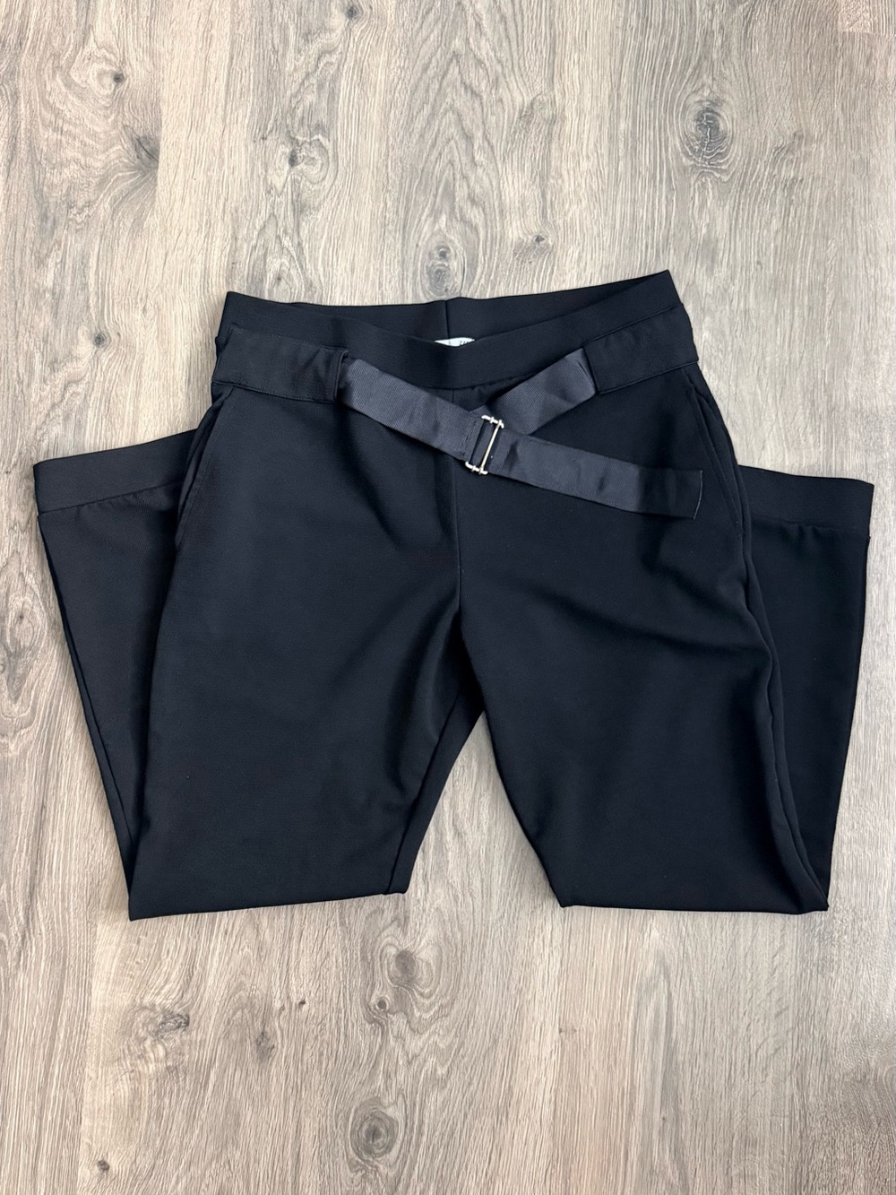 Zara Black Belted Pants Size Large